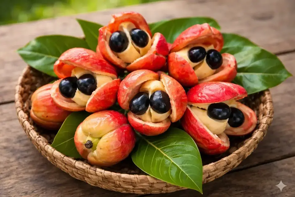 Fresh ackee tropical fruit – IslandFruitGuide