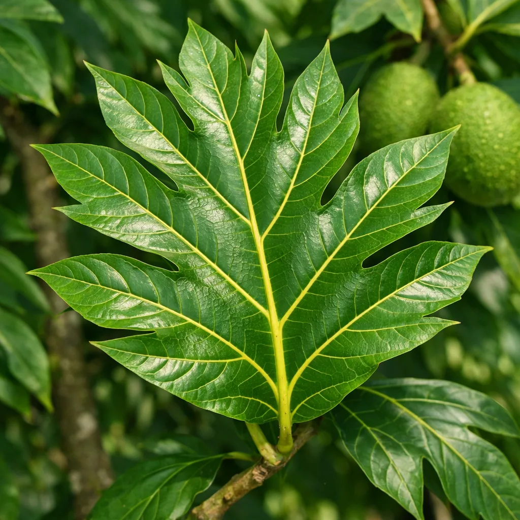 Breadfruit Leaf — Caribbean medicinal leaf — IslandFruitGuide