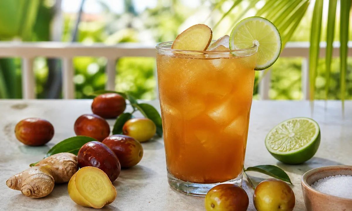 Indian Plum Ginger Drink – IslandFruitGuide Recipe