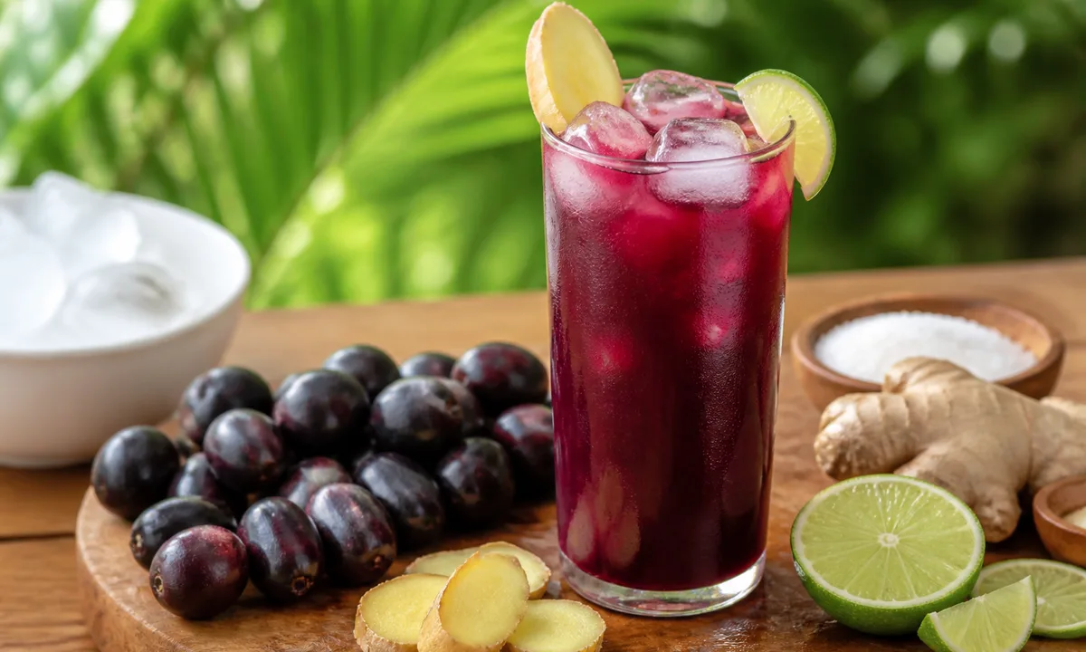Java Plum Ginger Juice – IslandFruitGuide Recipe