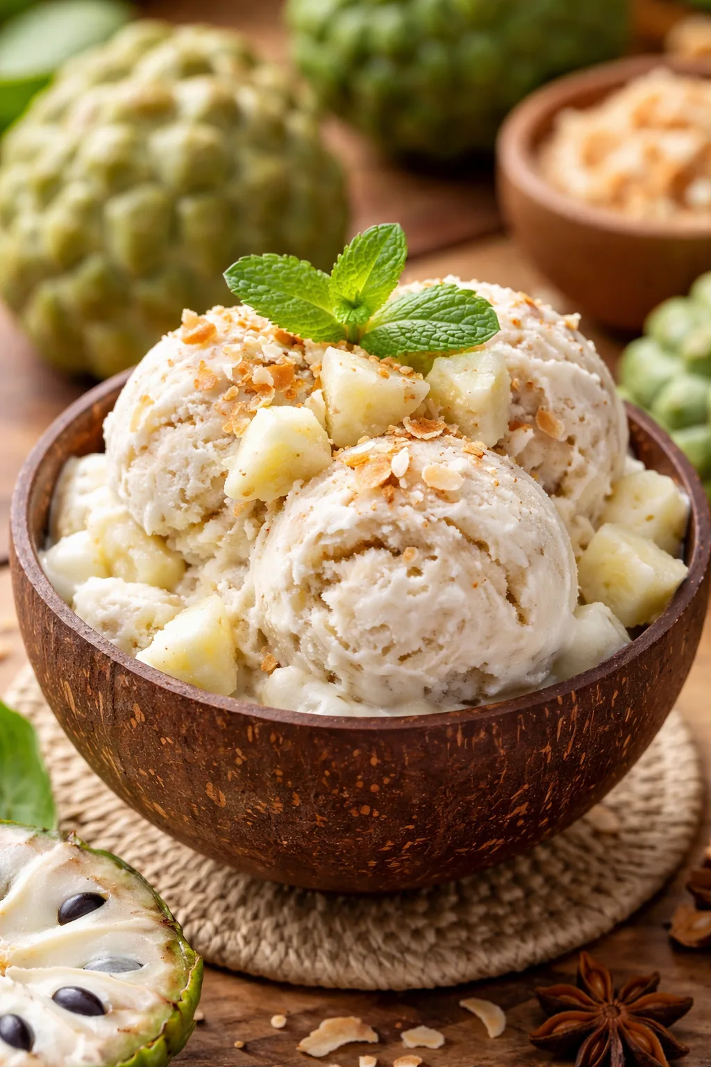 Sweetsop (Sugar Apple) Ice Cream – IslandFruitGuide Recipe
