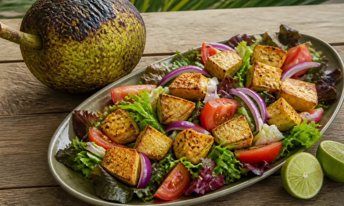 Roasted Breadfruit Salad – IslandFruitGuide Recipe
