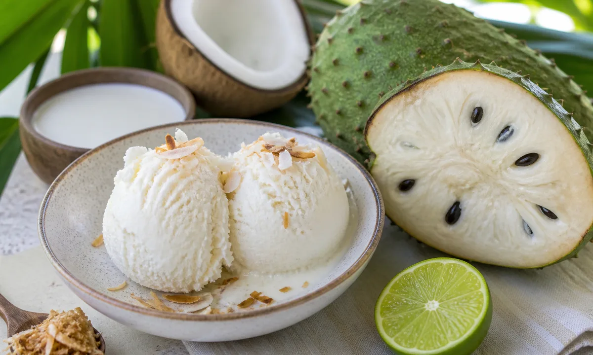 Soursop Coconut Ice Cream – IslandFruitGuide Recipe